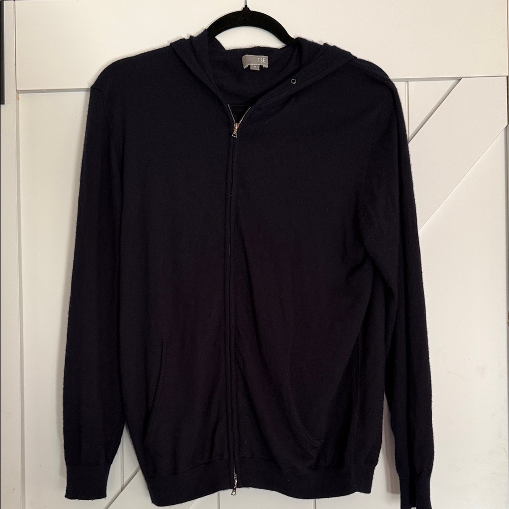 TSE Classic Black Cashmere Hoody